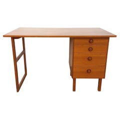 Bureau scandinave vintage en teck des années 60
