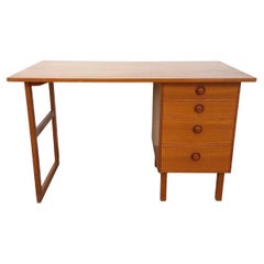 Bureau scandinave vintage en teck des années 60