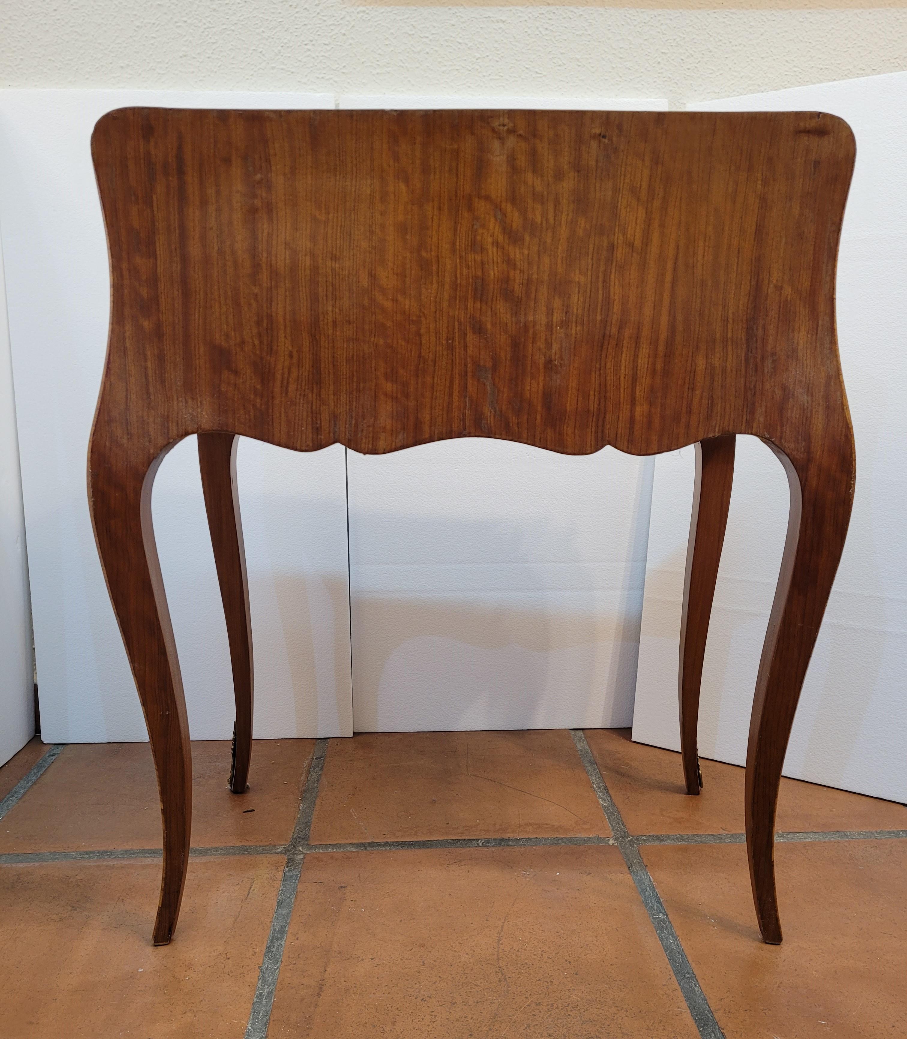 Bureau secretaire à pente / d'âne French, Napoleon III Floral marquetry 13