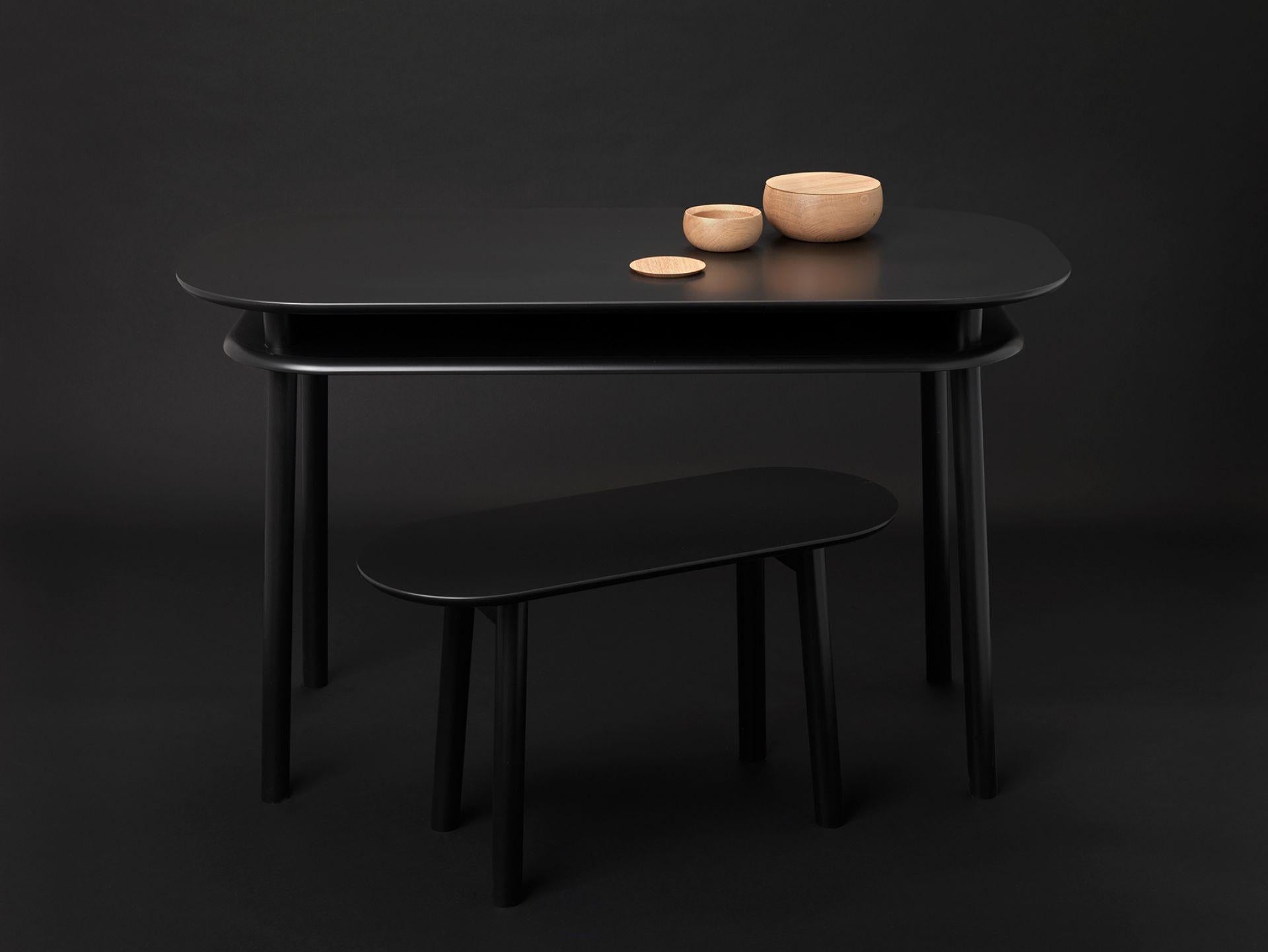 Beech Bureau Table Designed by Earnest Studio For Sale