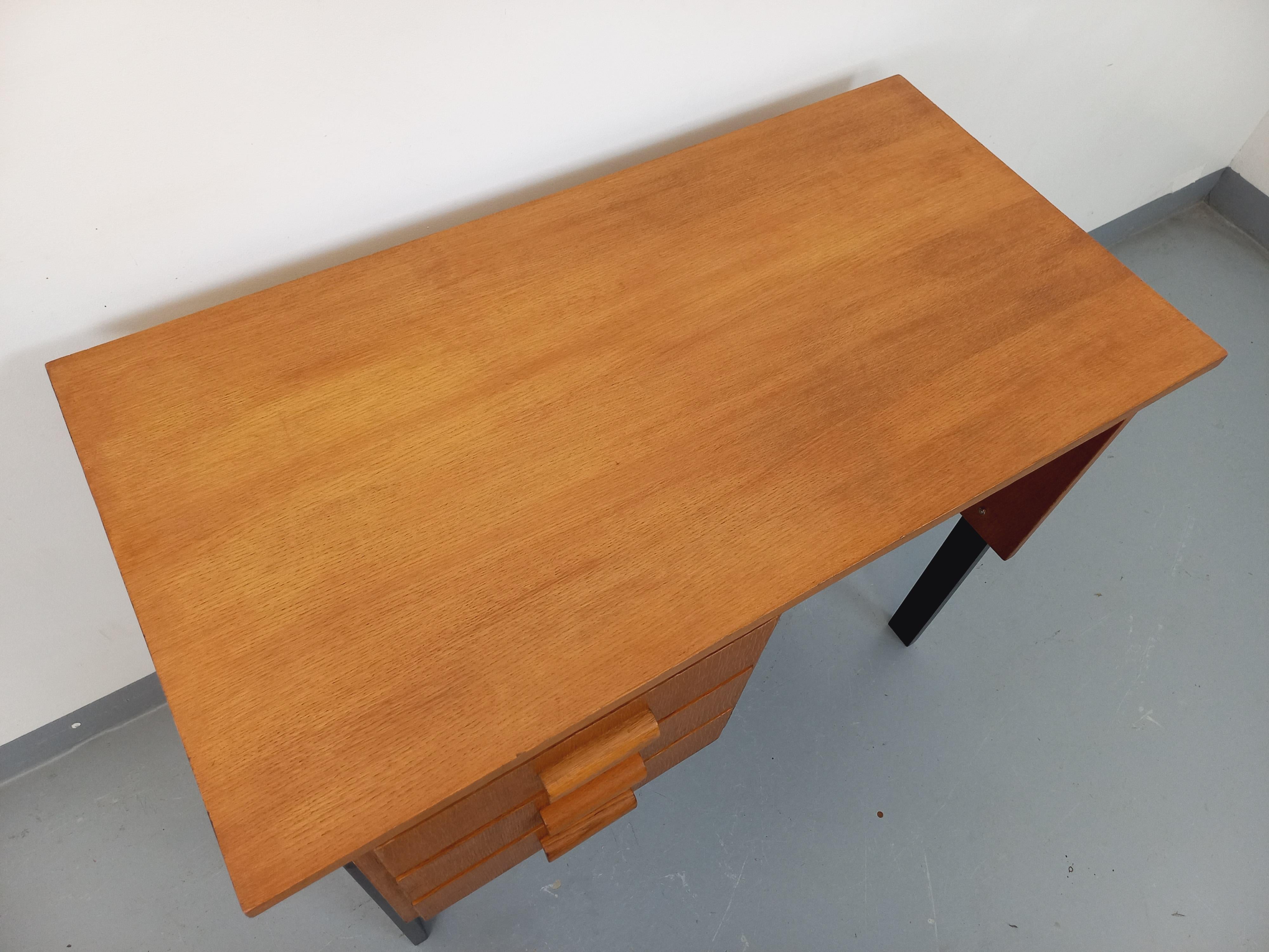 Metà XX secolo Ufficio vintage in legno e legno noir degli anni '60 in vendita