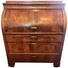 Antique Bureau/Writing Desk Walnut Biedermeier, circa 1840