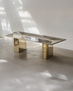 Bureau X Contemporary Sculptural Creation in Polished Brass and Steel