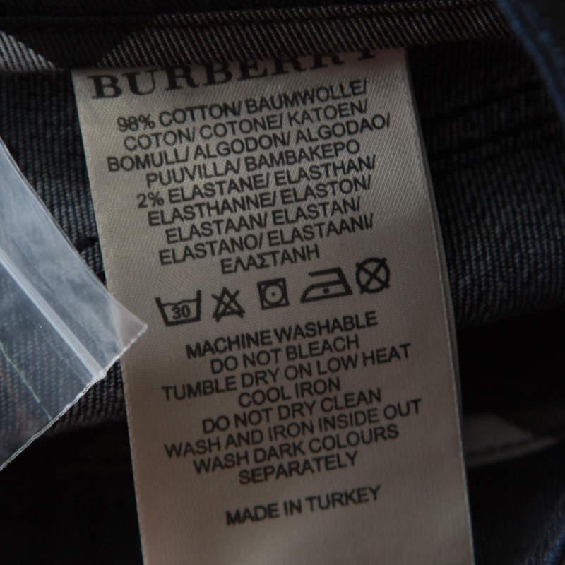 Burebrry Brit Indigo Dark Wash Straight Fit Denim Jeans M For Sale 2