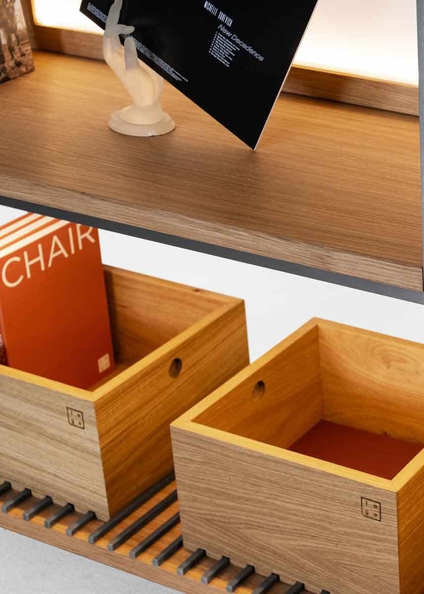 Turco Scaffale e contenitore Buredo Moku I in vendita