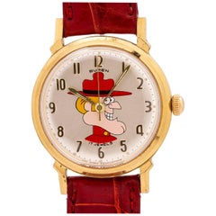 Buren Dudley Do-Right from Rocky and Bullwinkle manual Wristwatch, circa 1960s