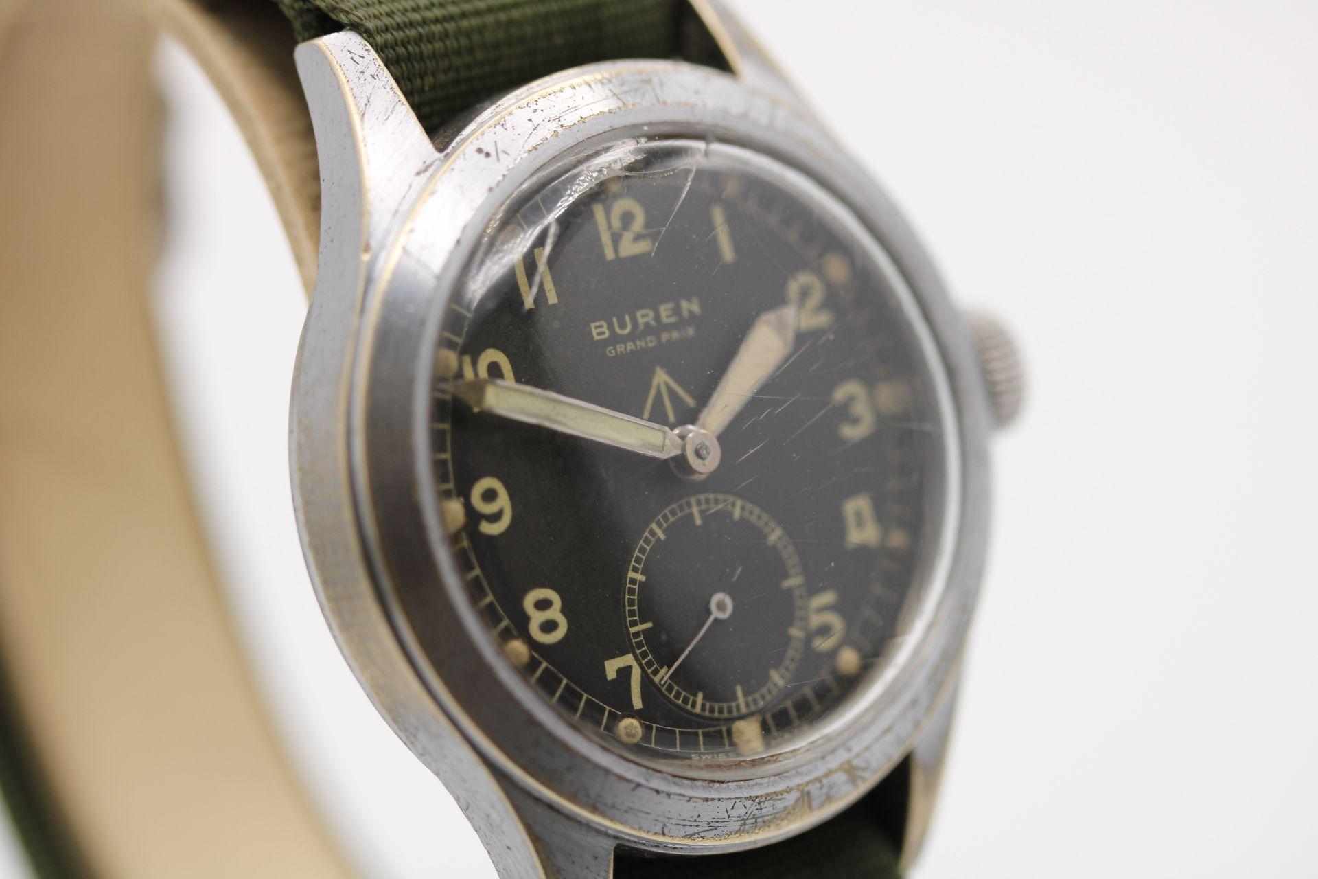 Buren WWW British Military 'Dirty Dozen' Watch c1945 1