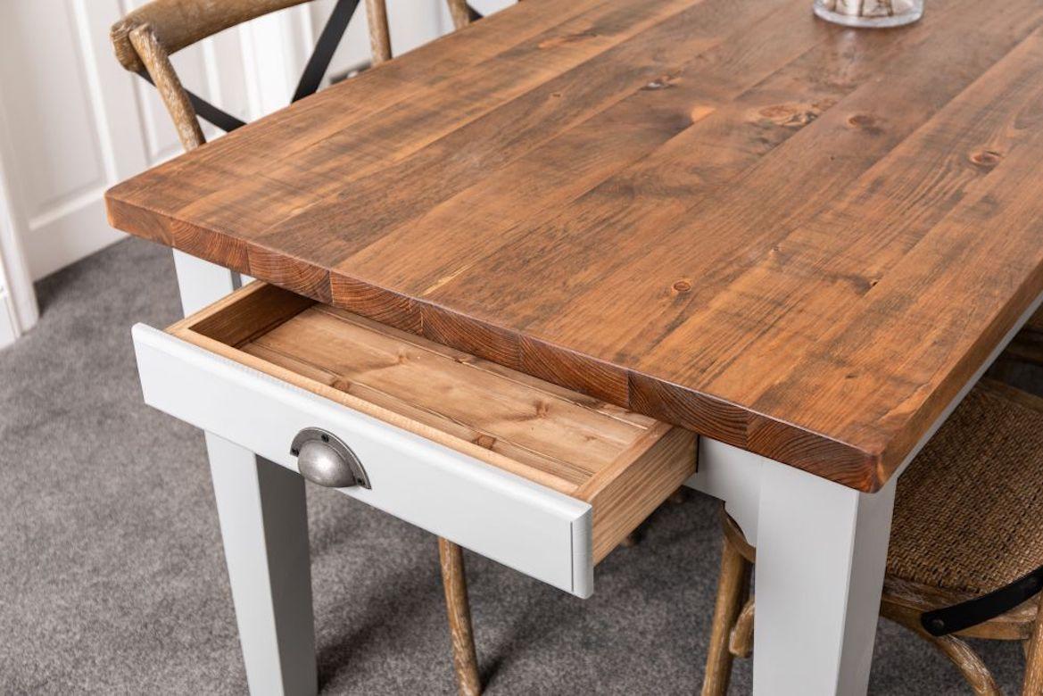 Burford Bespoke Pine Country Farmhouse Table, 20th Century  For Sale 3