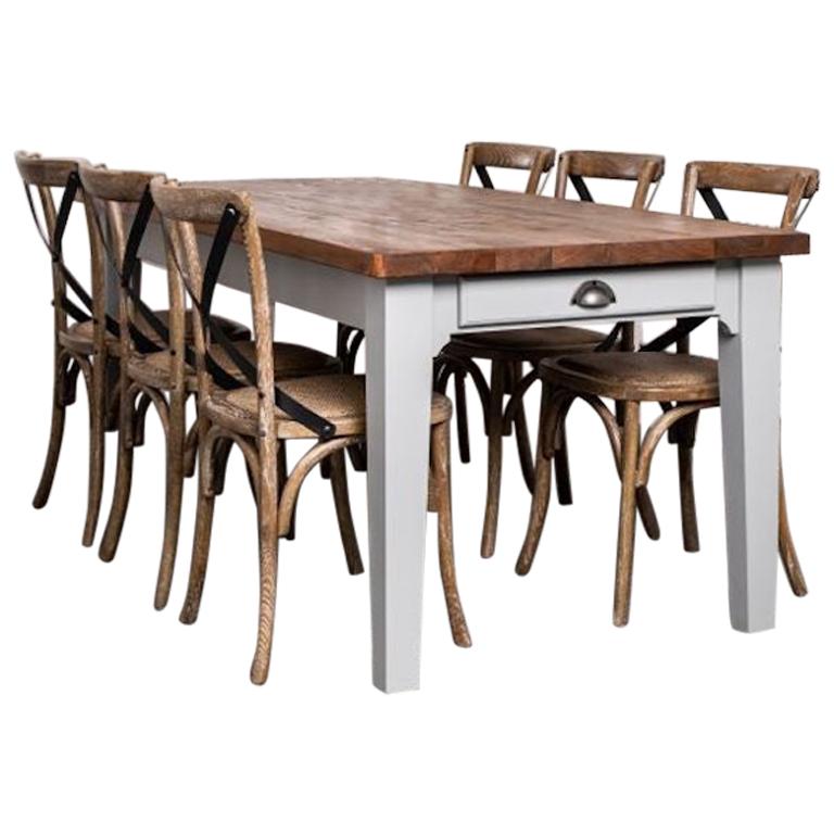 Burford Bespoke Pine Country Farmhouse Table, 20th Century  For Sale