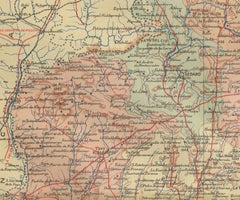 Burgos 1902: Geographic Map of Castile's Historic Heartland in Spain