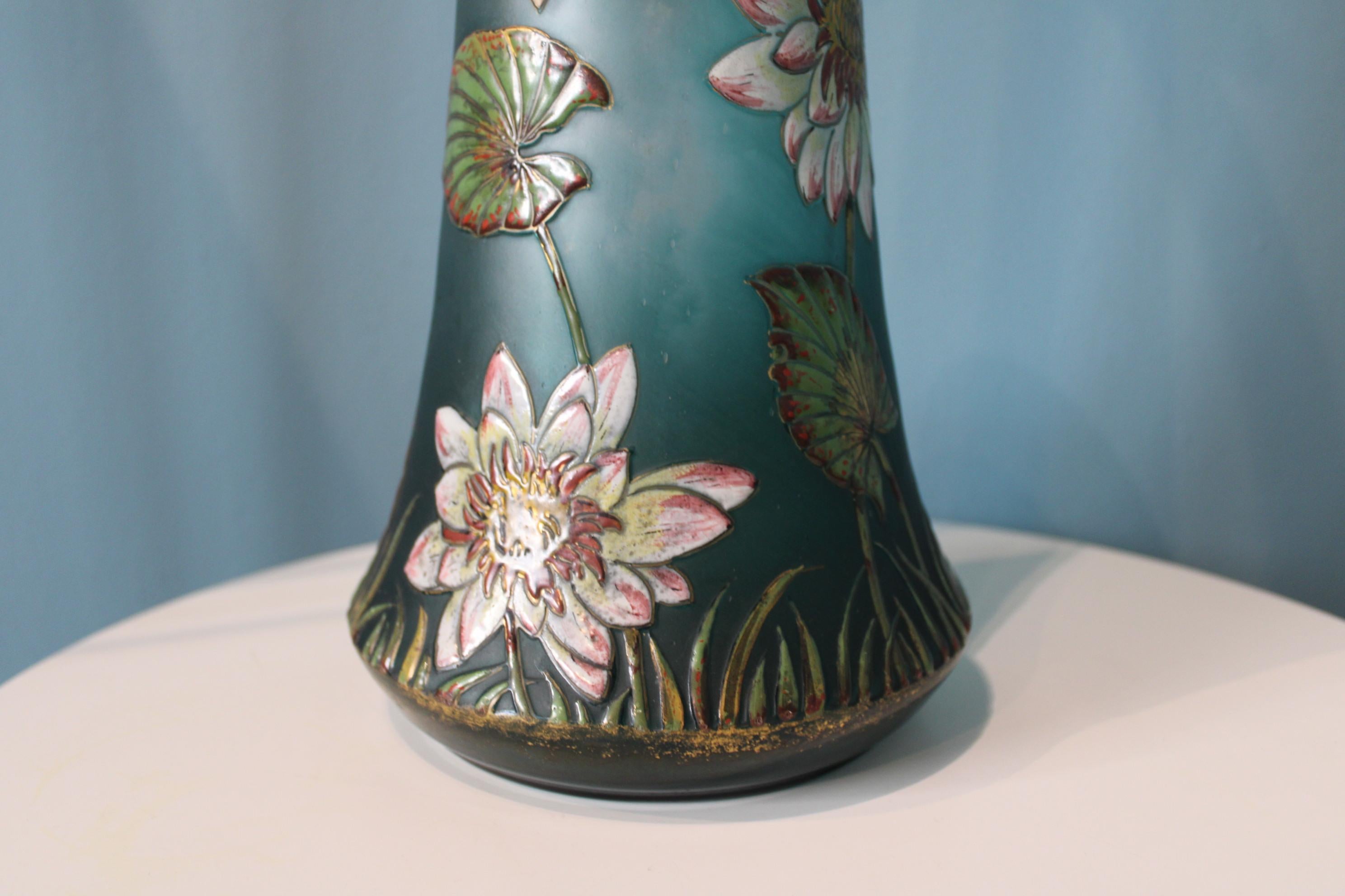 Burgun, Schverer & Cie glass vase, France 1
