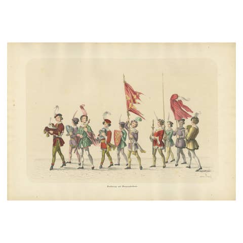 Burgundian Tribute – The Pageant of Noble Youth in Ceremonial Dress, 1855
