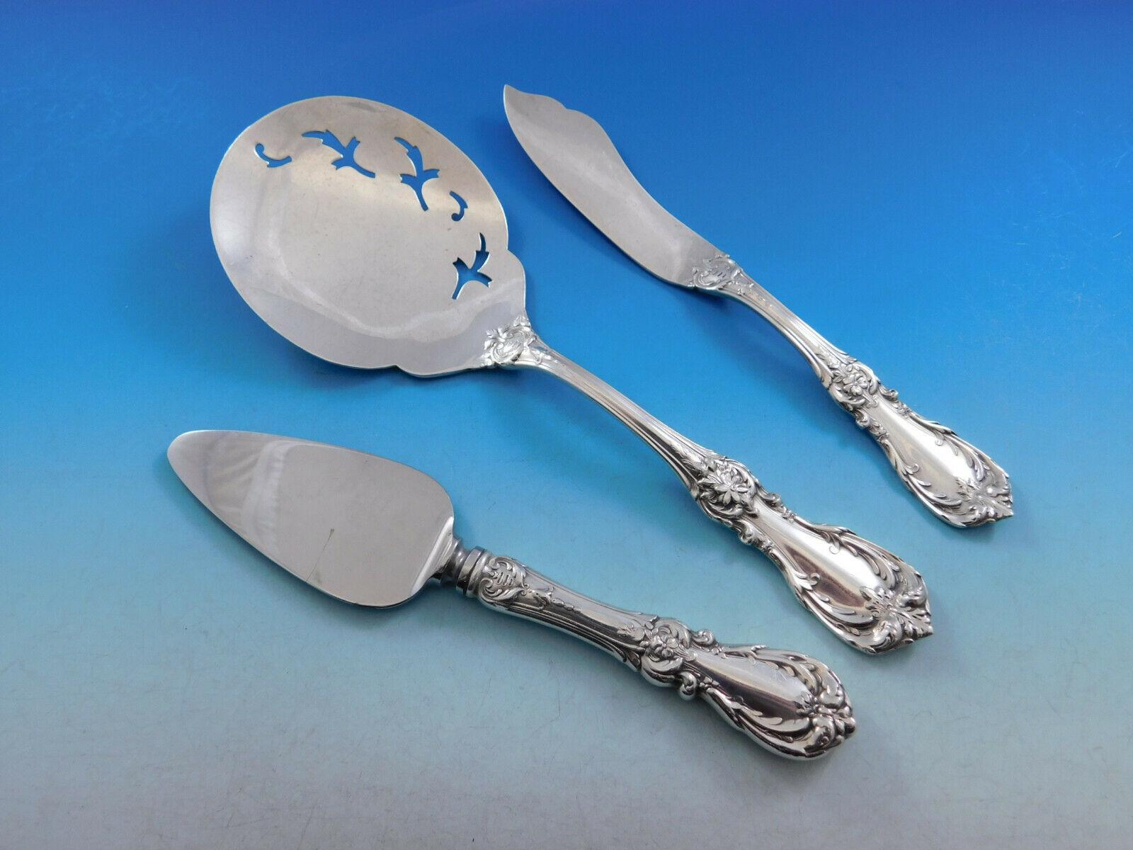 Burgundy von Reed & Barton Sterlingsilber-Besteck-Set 12 Service 150 Teile Abendessen im Angebot 3