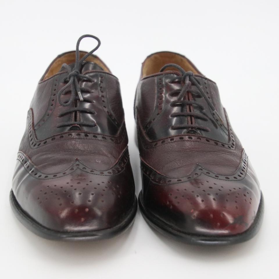 Black Burgundy Classic Men's Brogue Leather Dress Formal Shoes For Sale
