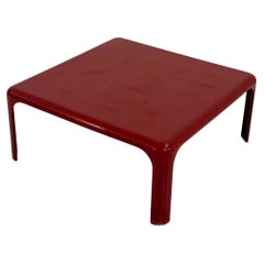 Burgundy Demetrio 70 Coffee Table by Vico Magistretti for Artemide, 1970s