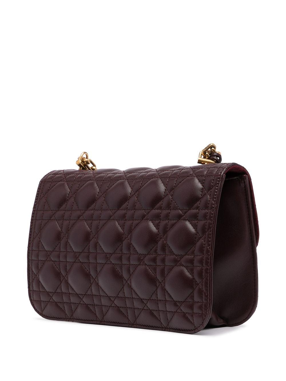 Black Burgundy Dioraddict Flap Bag