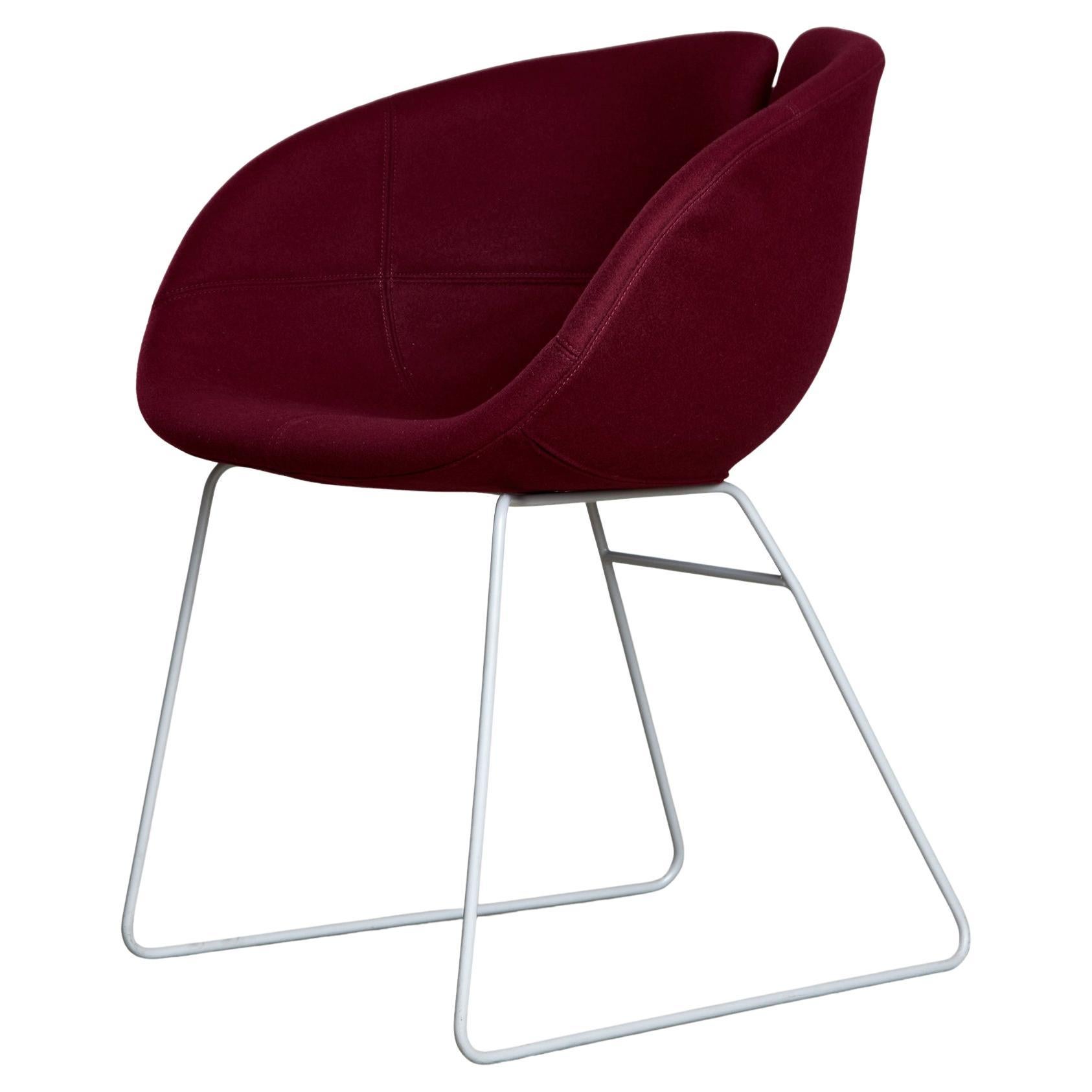 Burgundy "Fjord" Chair by Patricia Urquiola for Moroso, 2002 For Sale