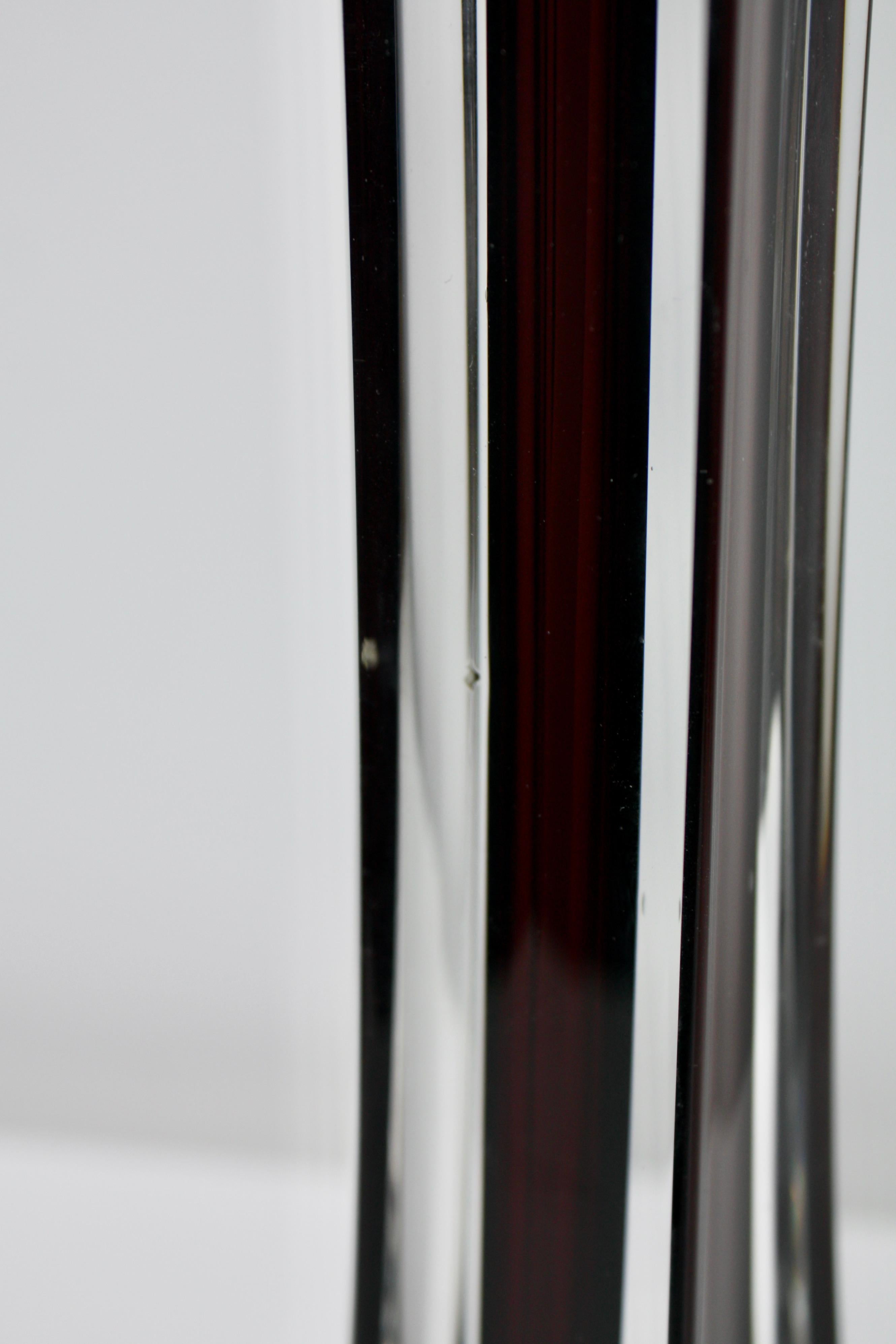 Lámpara de mesa de cristal burdeos de Paul Kedelv para Flygfors, años 60 mediados del siglo XX en venta