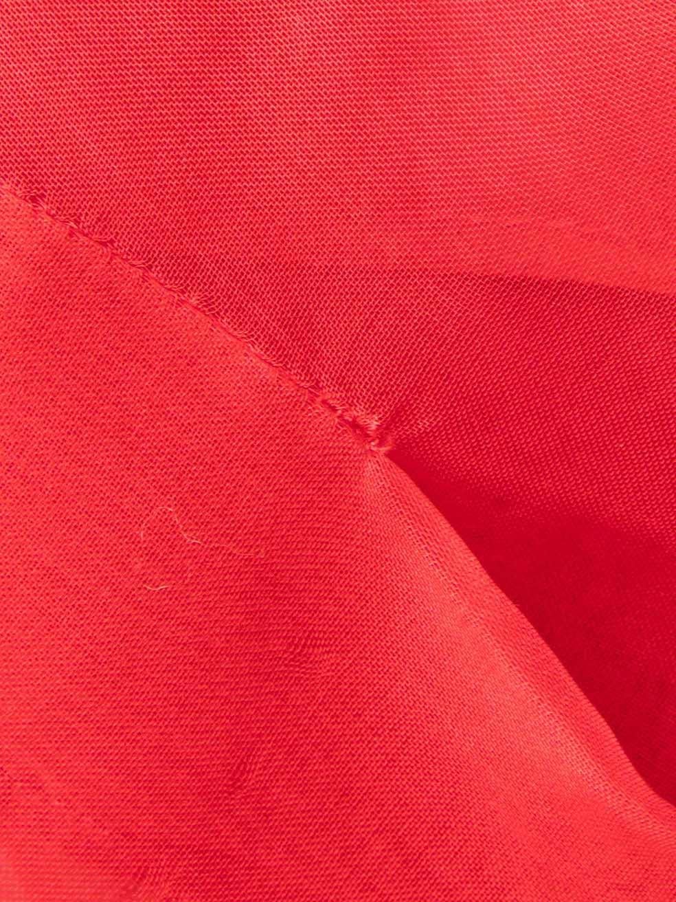 Mini robe superposée rouge Taille L en vente 1