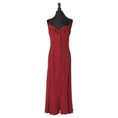 Robe longue bordeaux avec imprimé étoilé Thierry Mugler ACTIV