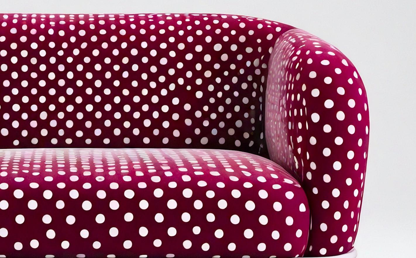 Butaca Polkadot Borgoña Siglo XXI y contemporáneo en venta