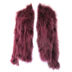 Burgundy red Fur jacket