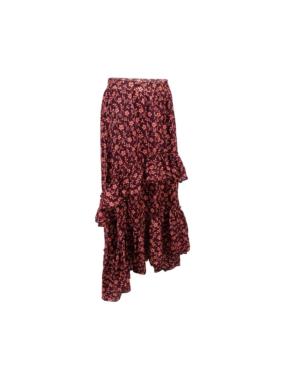 CONDITION is Very good. Hardly any visible wear to top is evident on this used Ulla Johnson designer resale item.



Details


Burgundy

Cotton

Midi tiered dress

Floral pattern

Ruffles accent

Side zip closure

High low hemline





Made in
