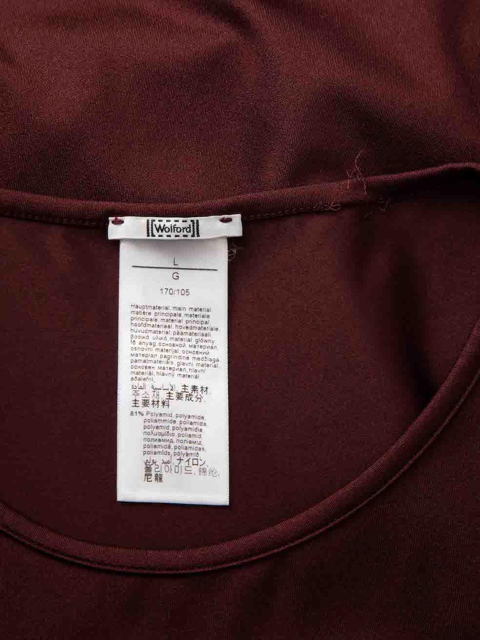 Burgundy Tank Top Size L In Good Condition In London, GB