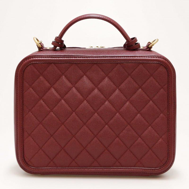 Burgundy Vanity Bag Chanel 6