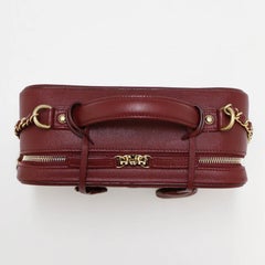 Burgunderfarbene Kosmetiktasche Chanel