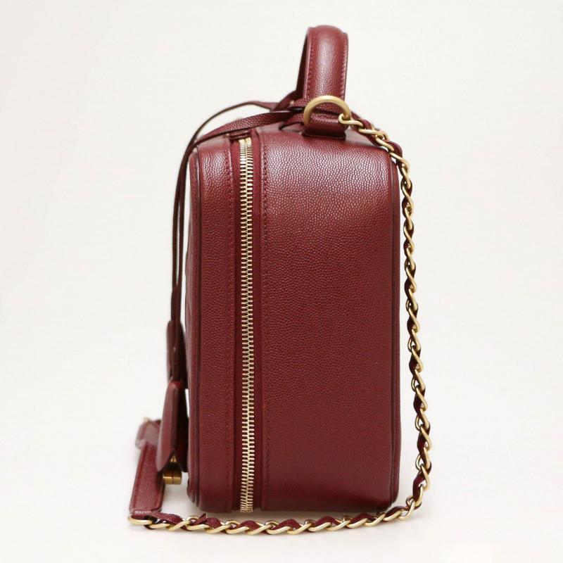 Burgundy Vanity Bag Chanel 3