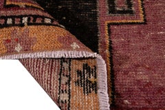 Burgundy Vintage Turkish Wool Runner