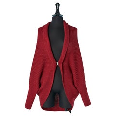 Burgunderfarbene Strickjacke LANVIN aus Wolle und Alpaca von Alber Elbaz „Les 10 ans“ NEU