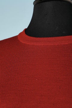 Burgundy wool Pull-over Yves Saint Laurent Rive Gauche