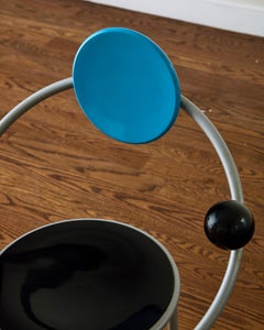 ‘Burgundy’ Writing Dining Table & First Chair by Michele De Lucchi