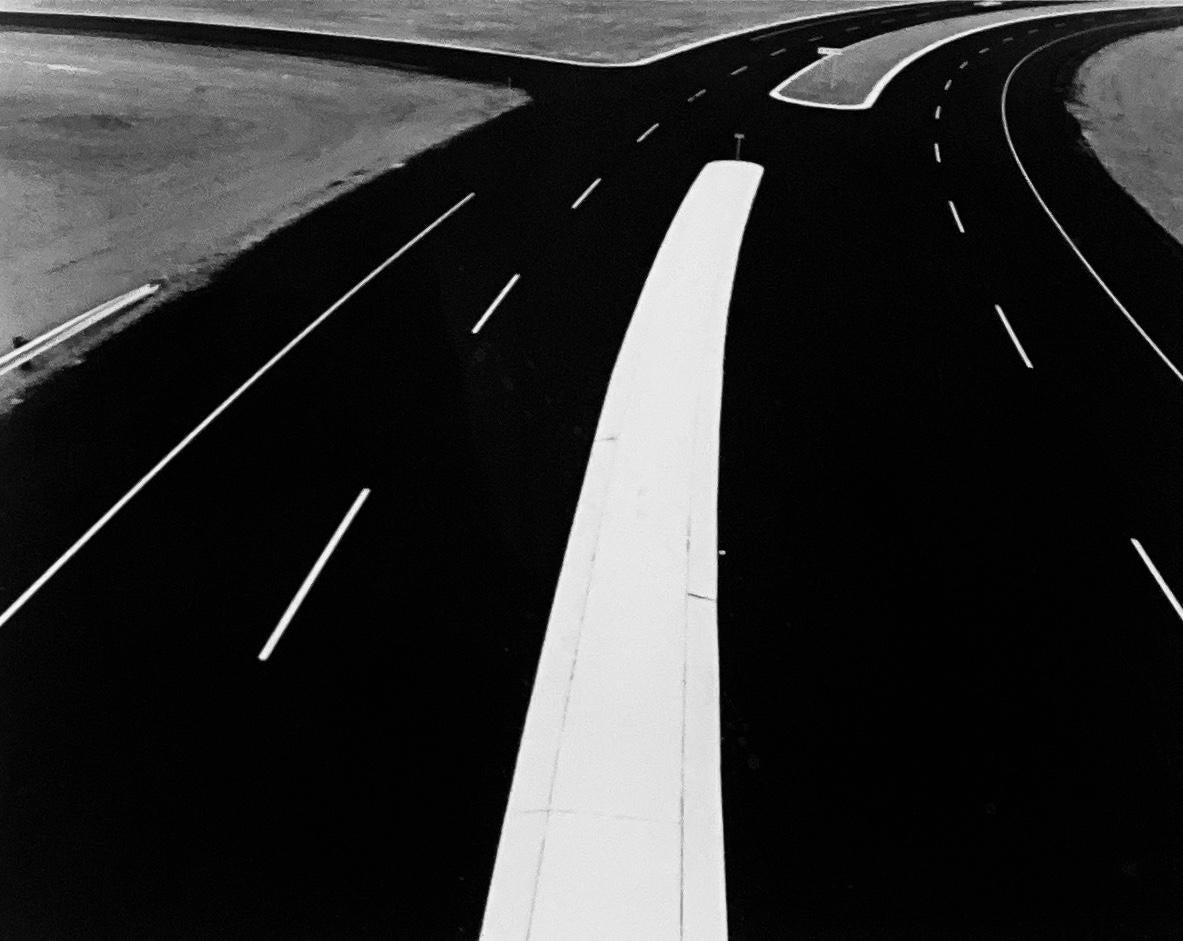 Burk Uzzle Black and White Photograph - Brand New Highway