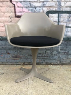 Burke Mid-Century Modern Tulip Style Armchair
