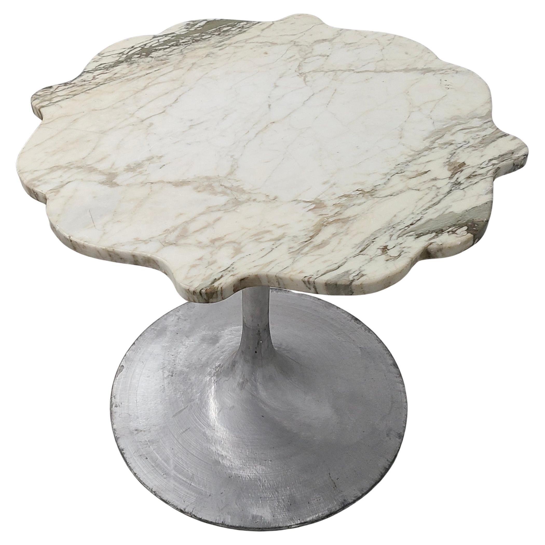 Burke Tulip Table Marble Flower Top Continental Height 6