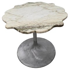 Burke Tulip Table Marble Flower Top Continental Height