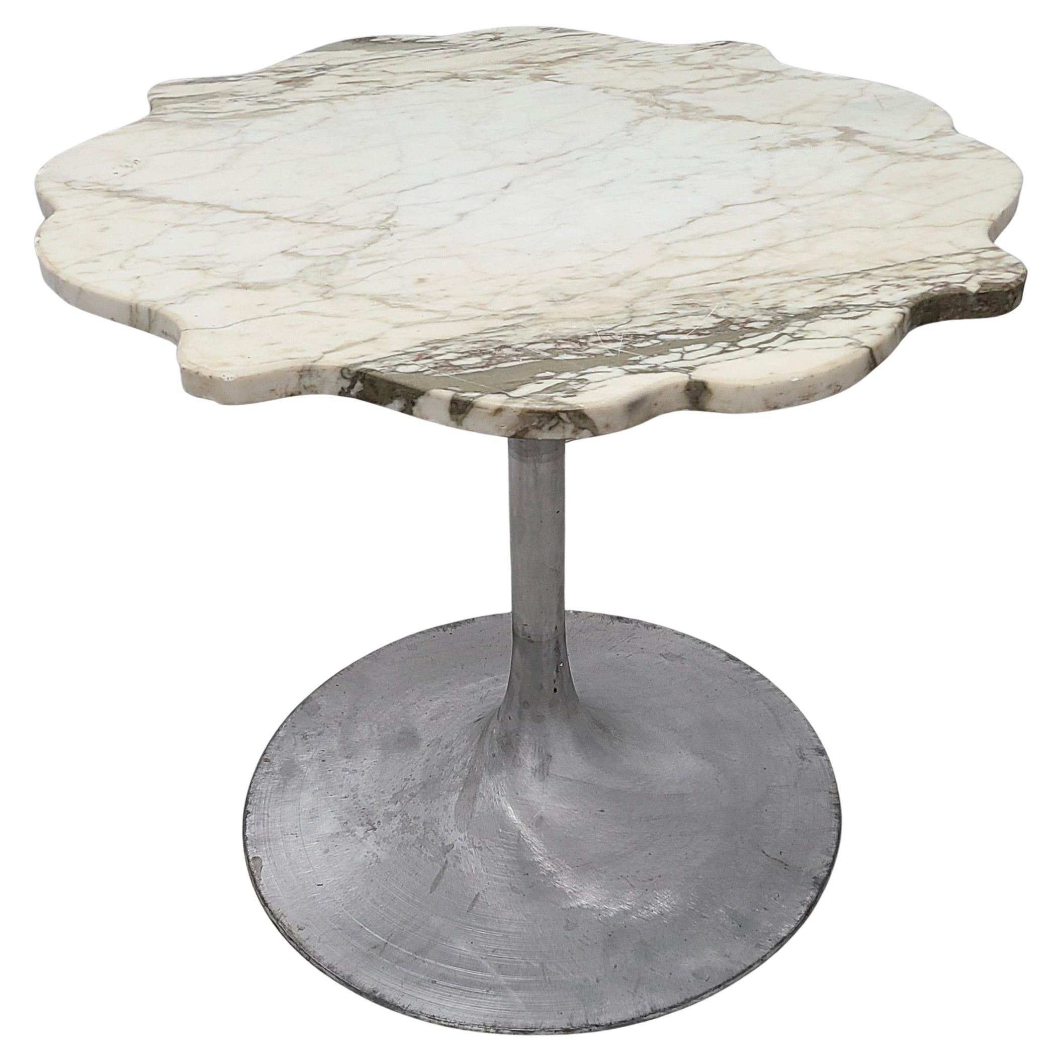 Burke Tulip Table Marble Flower Top Continental Height 1