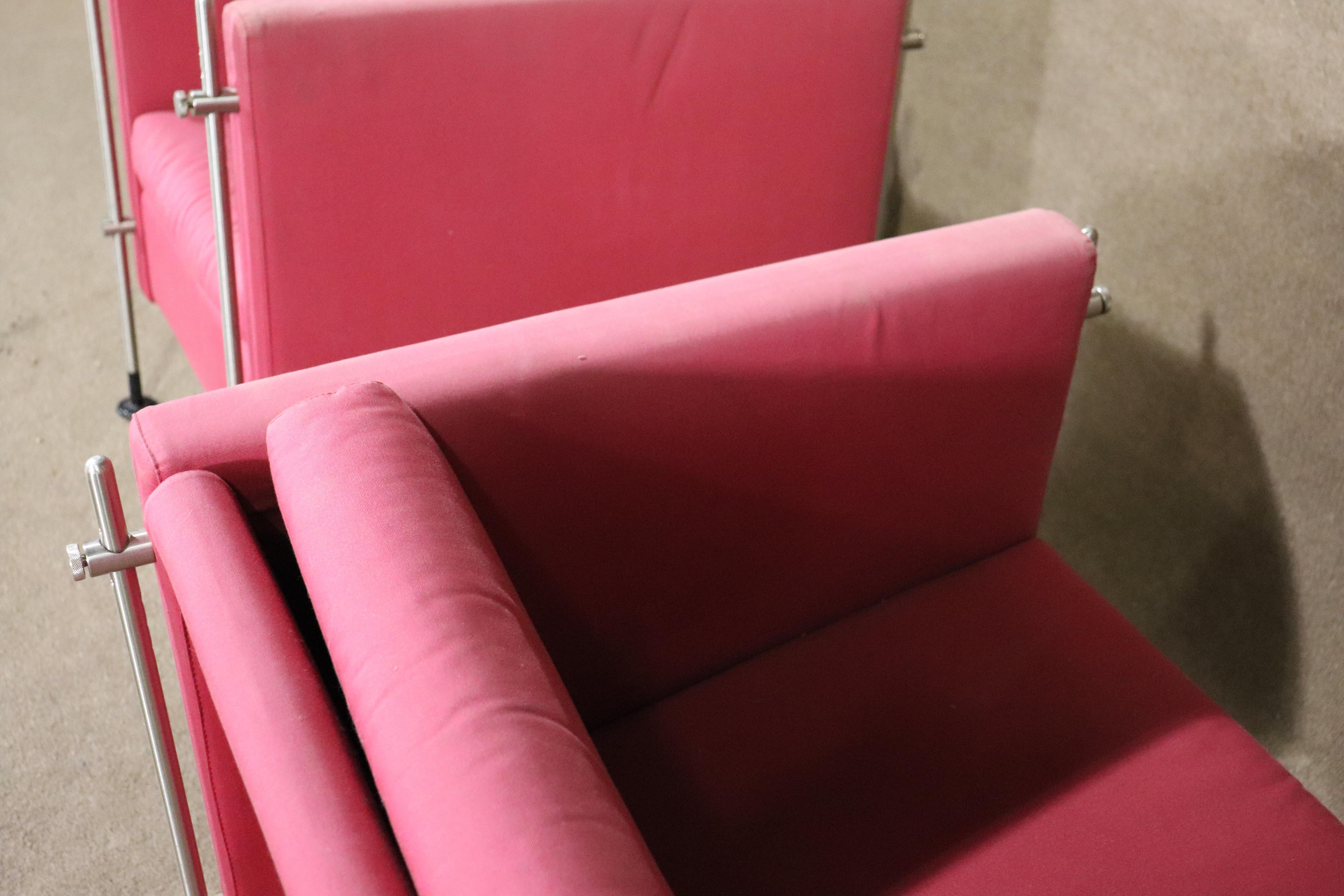 Burkhard Vogtherr 'Felix' Cube Lounge Chairs for Arflex For Sale 1