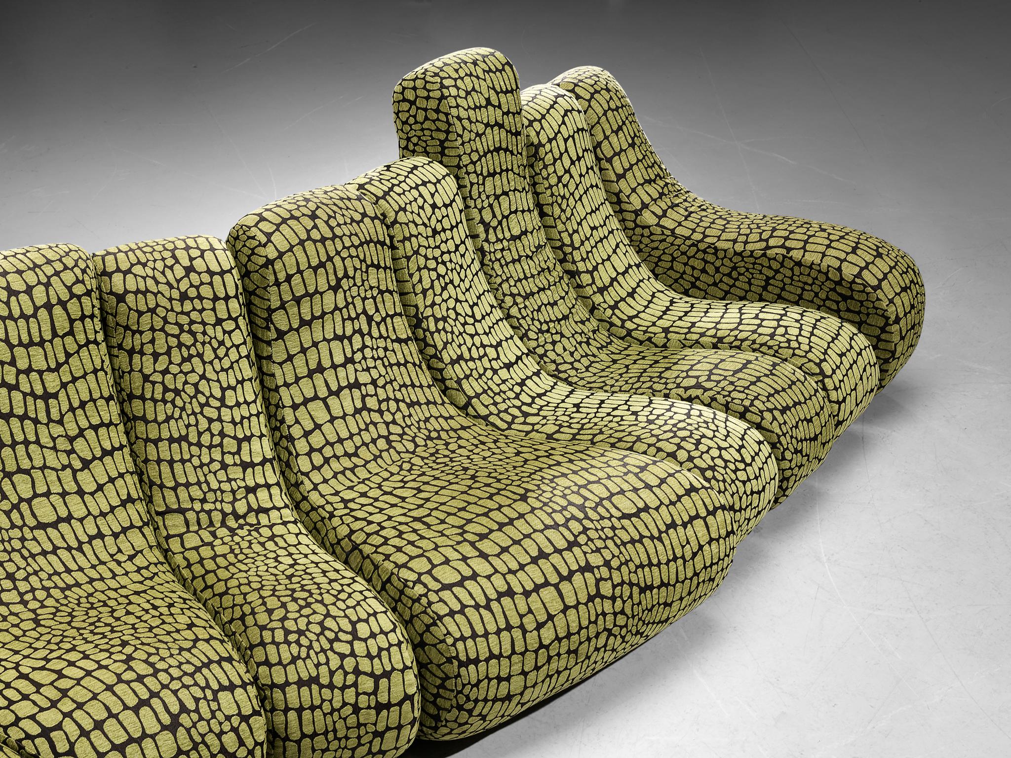 Fabric Burkhard Vogtherr for Rosenthal Studio Line 'Vario Pillo' Modular Sofa