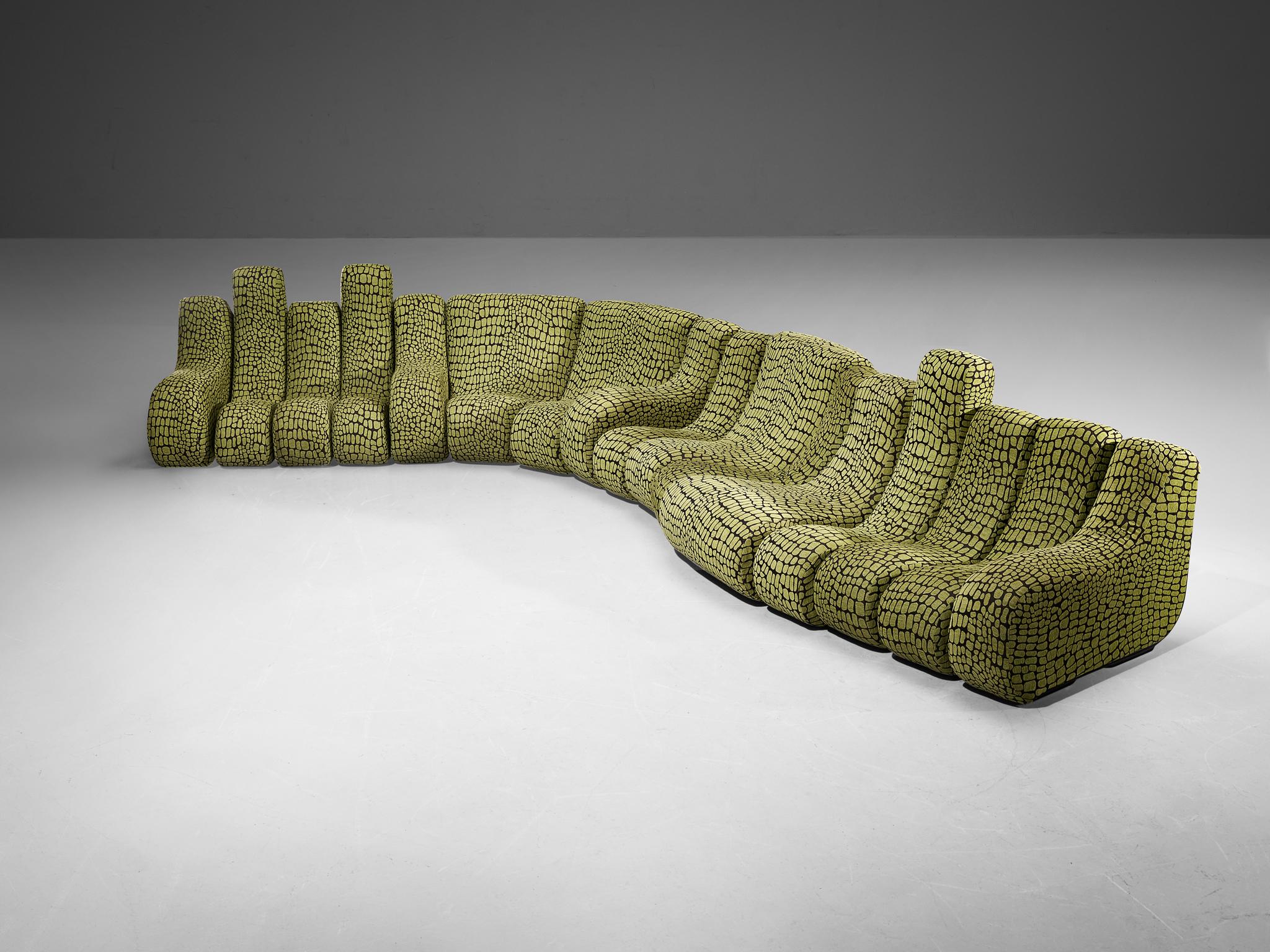Late 20th Century Burkhard Vogtherr for Rosenthal Studio Line 'Vario Pillo' Modular Sofa