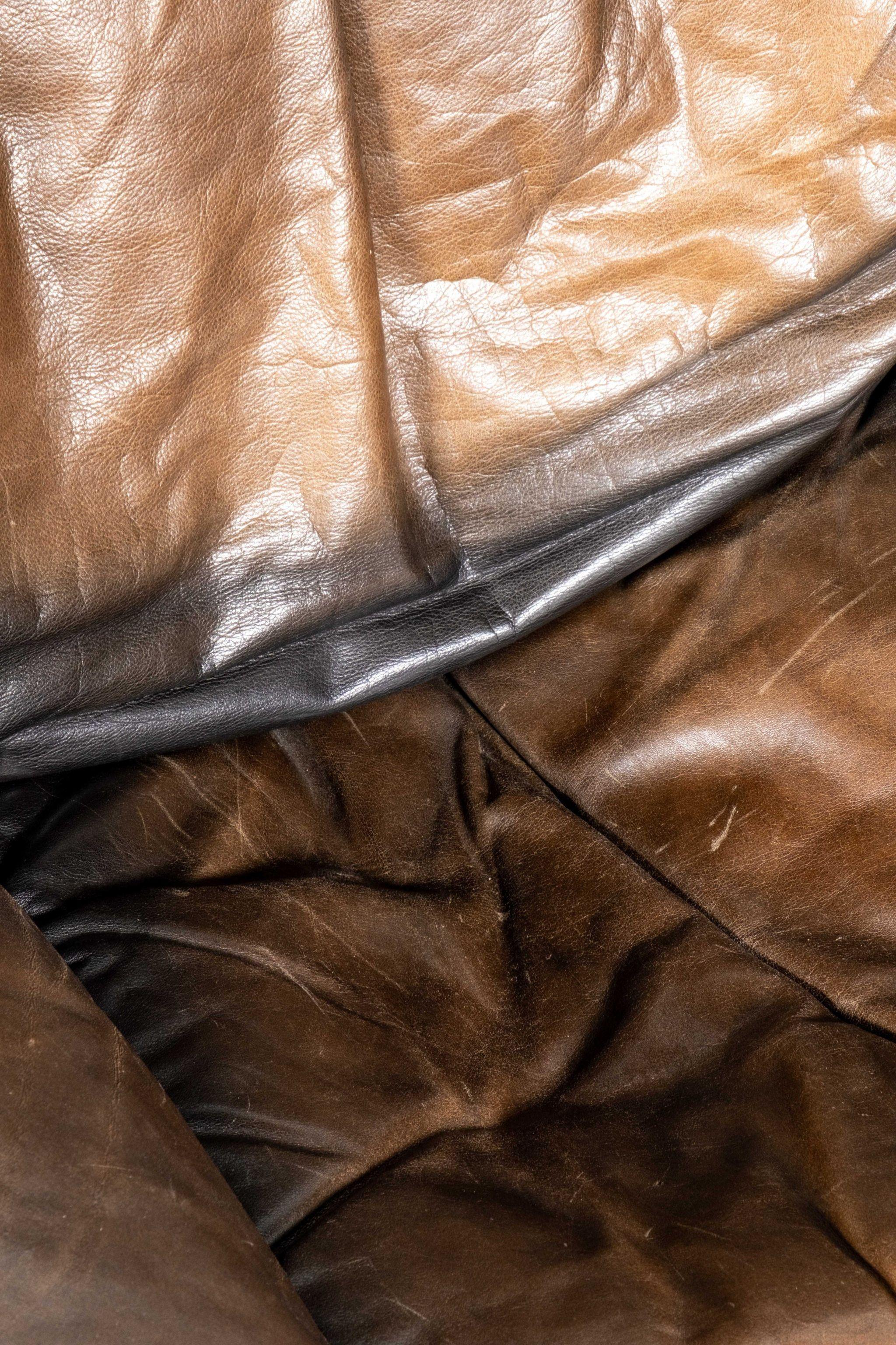 Burkhard Vogtherr Leather Lounge Chair, 1980s 4