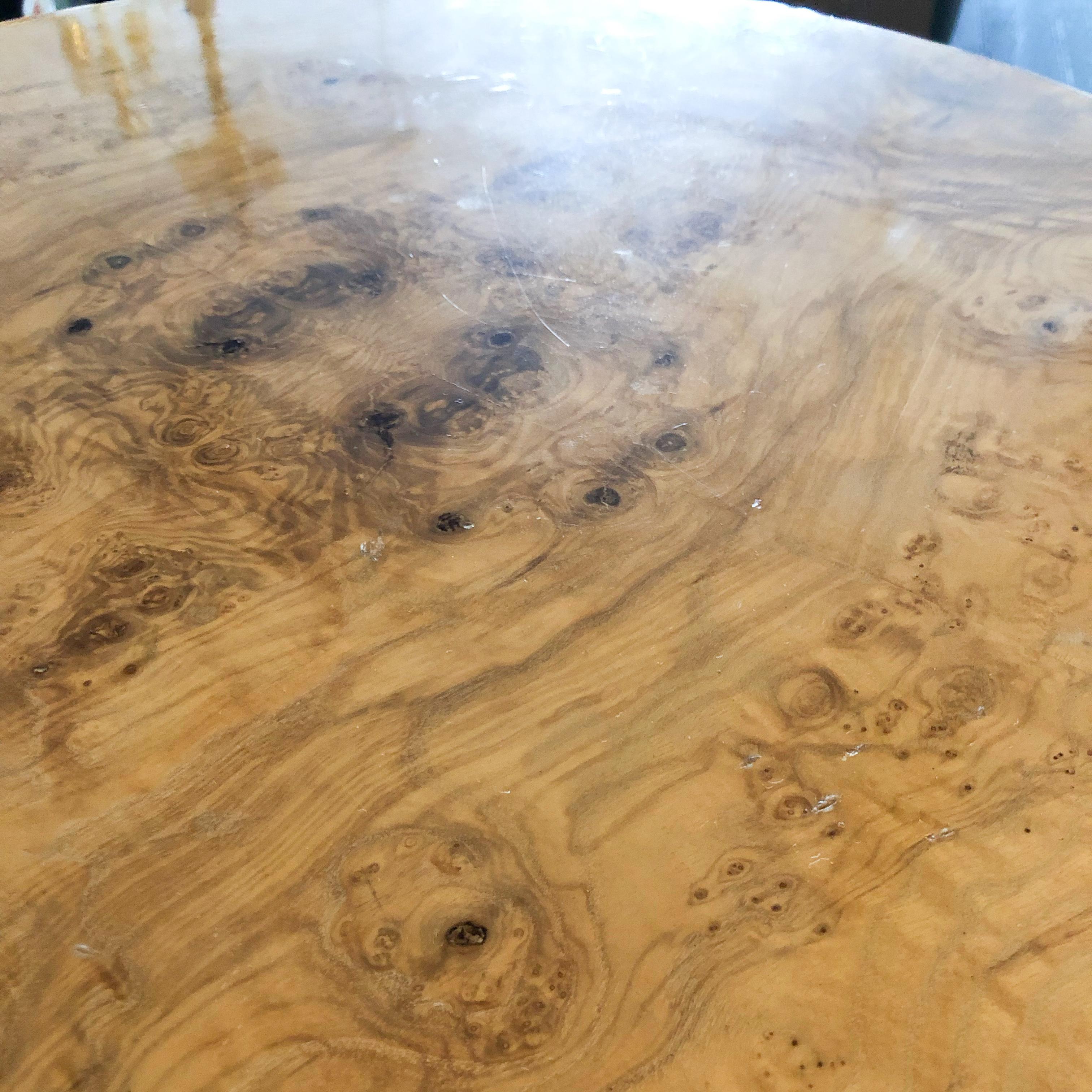 Vladimir Kagan Burl and Acrylic Center Table, circa 1970s 6