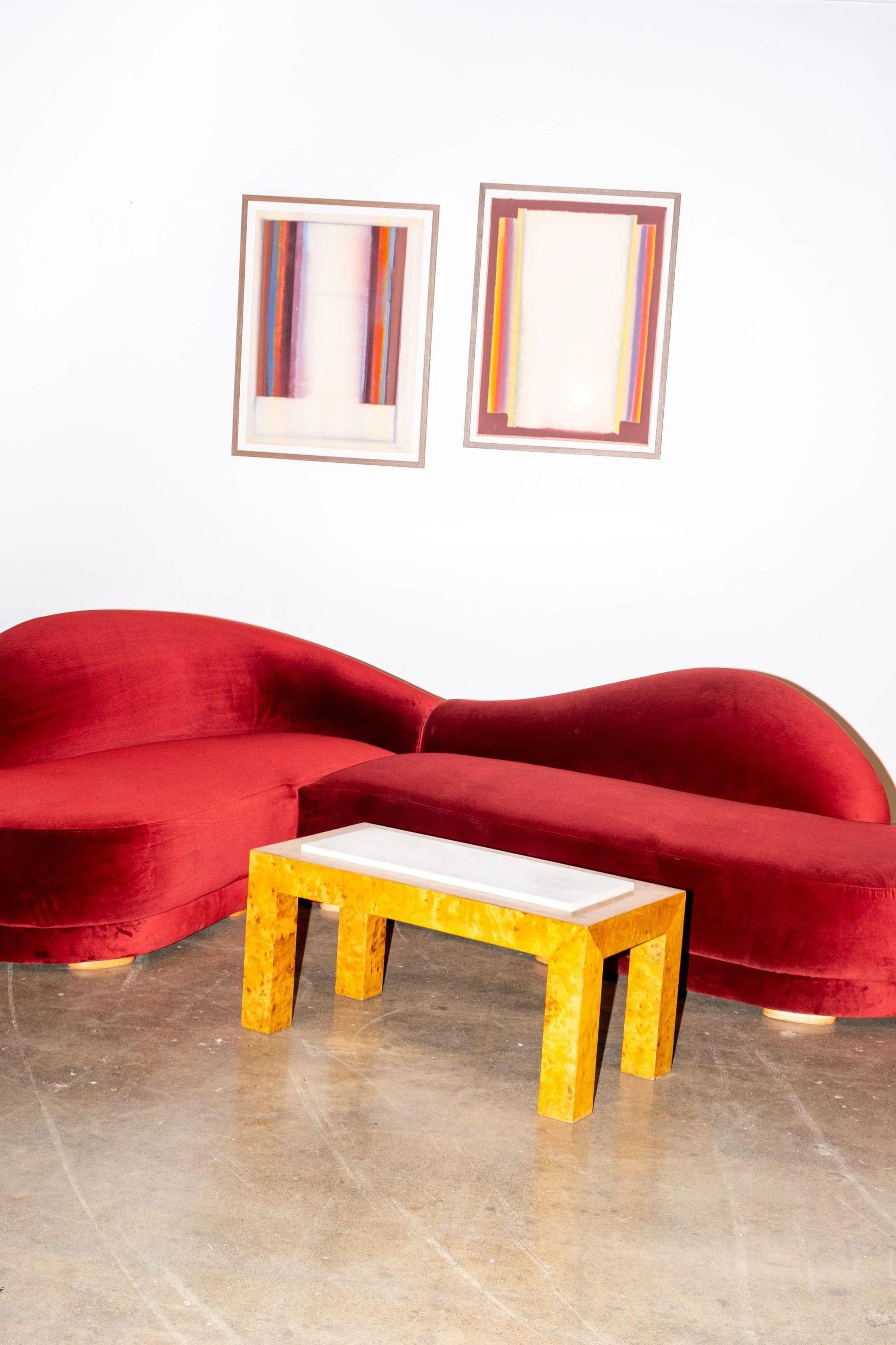 Table d'appoint broussin et marbre en vente 3