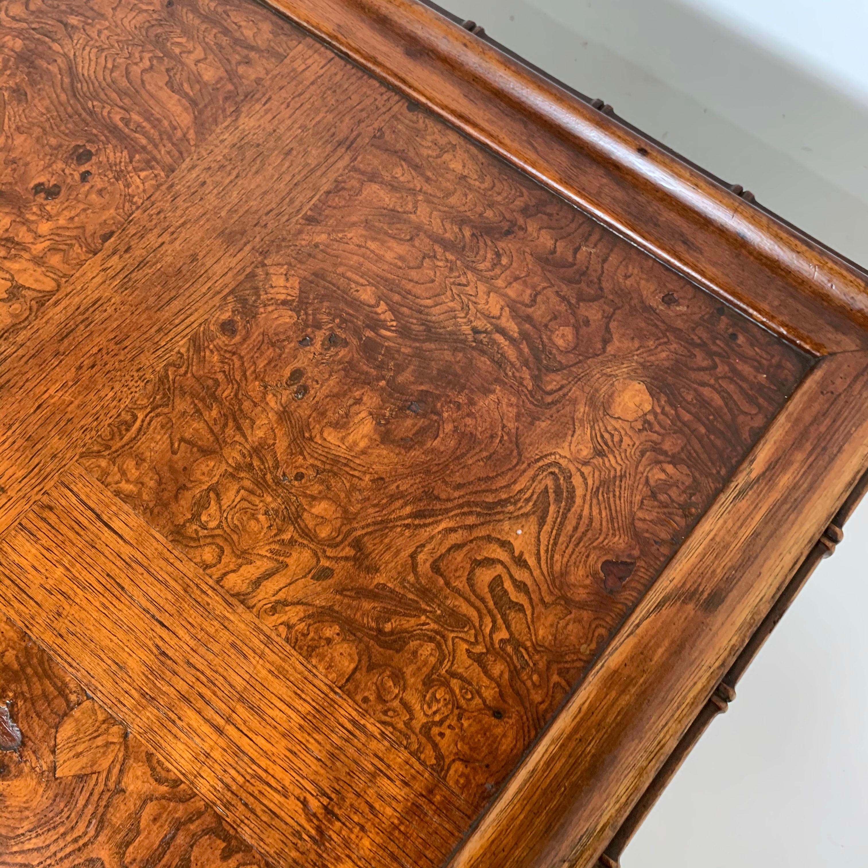 Late 20th Century Burl and Walnut Coffee Table by Heritage Furniture, circa 1970s