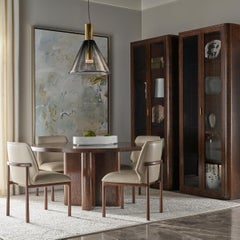 Burl Art Deco Curio Cabinet