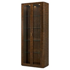 Burl Art Deco Curio Cabinet