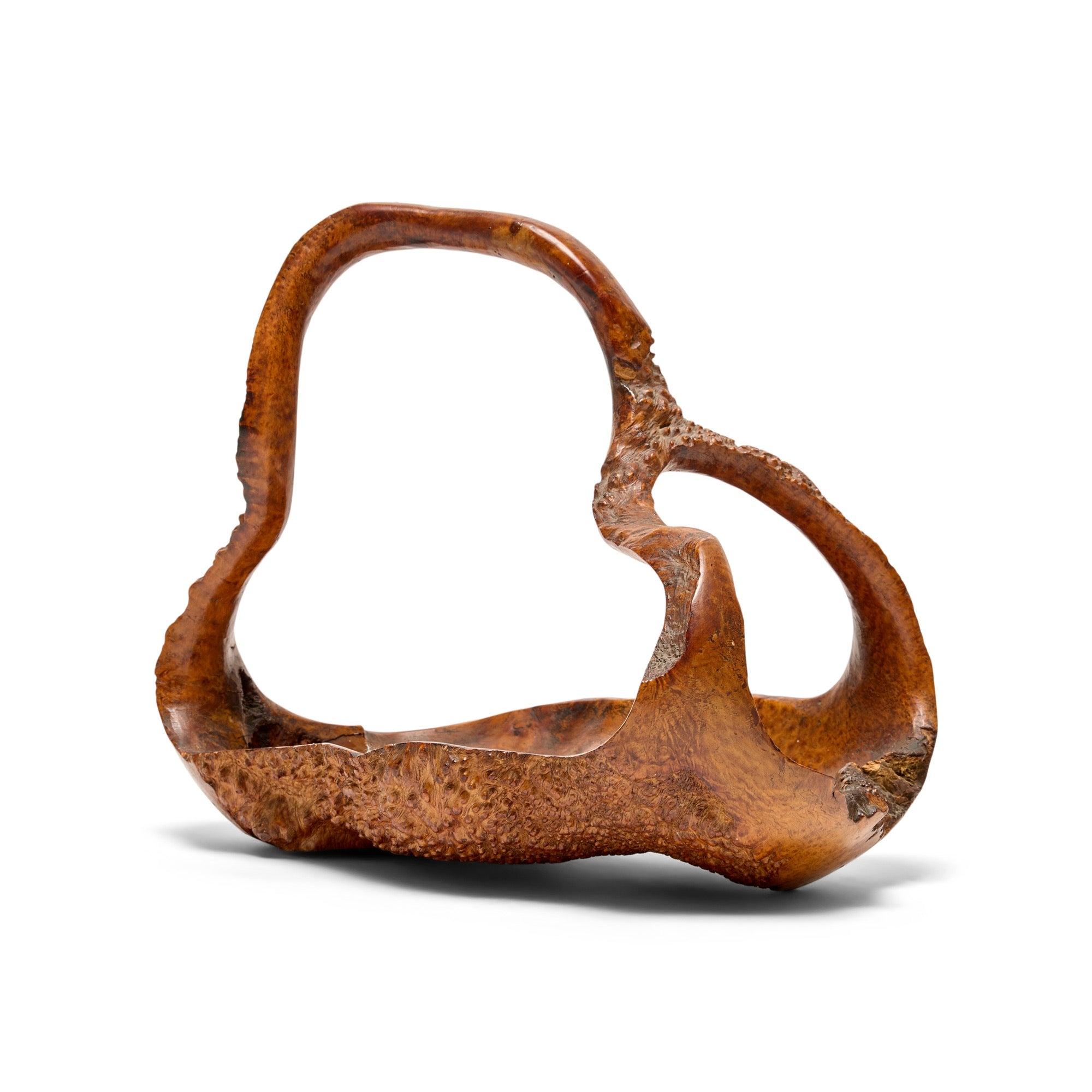 Burl Basket from USA In Excellent Condition For Sale In Sagaponack, NY